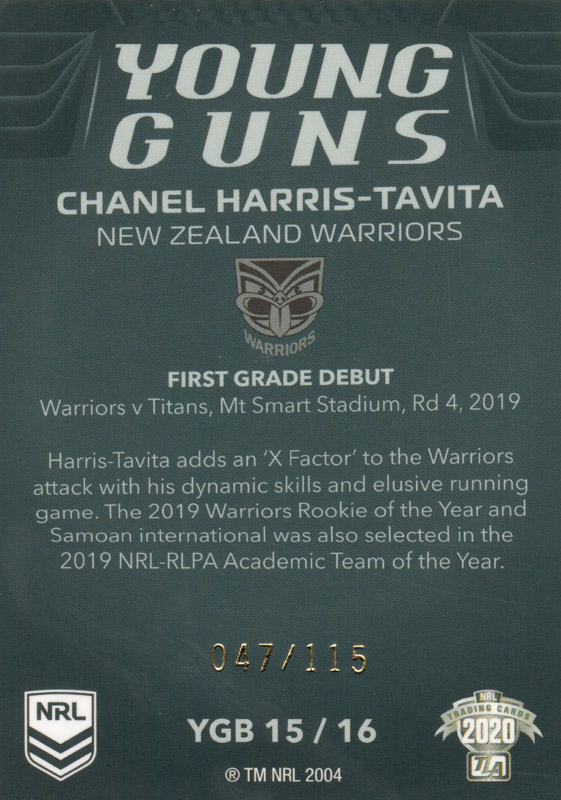 Chanel Harris-Tavita back