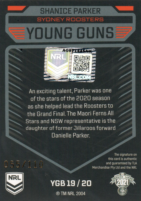 Shanice Parker back