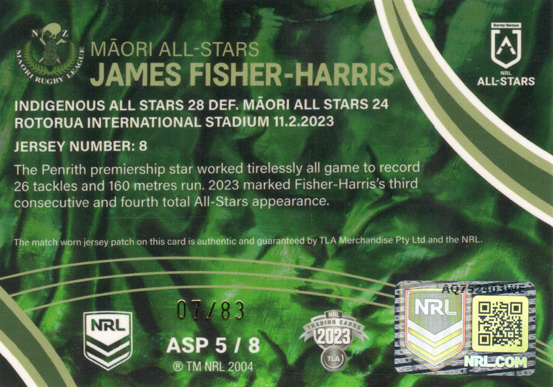 James Fisher-Harris back