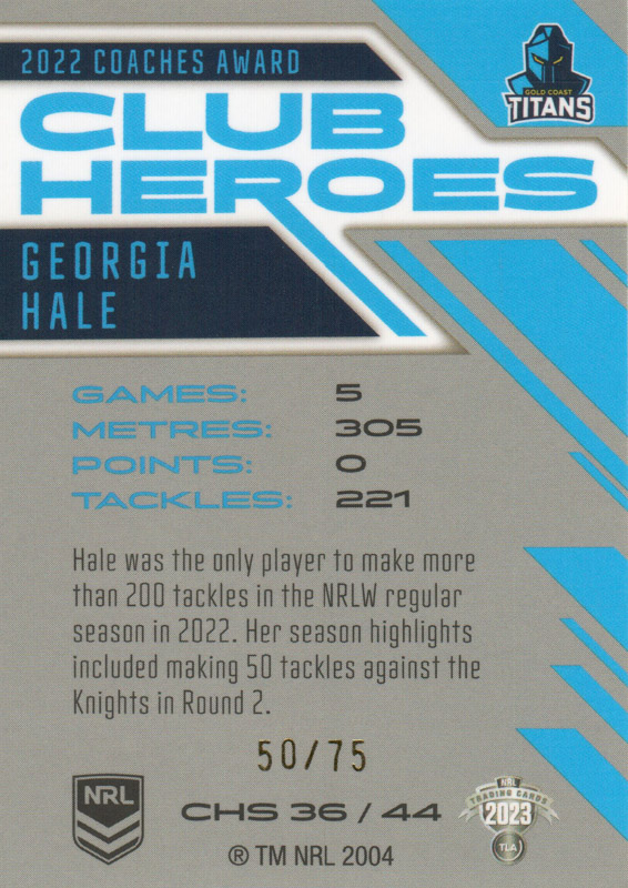 Georgia Hale back