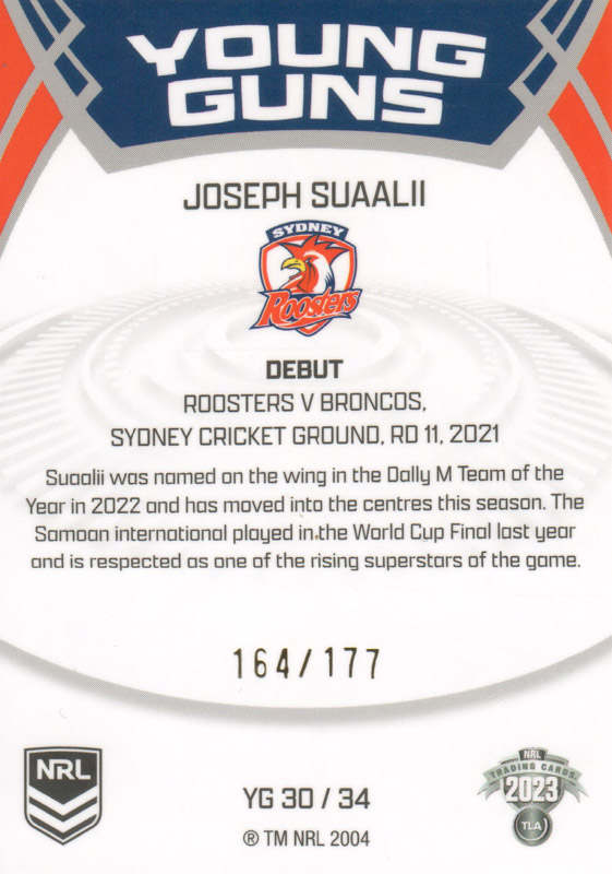 Joseph Suaalii back