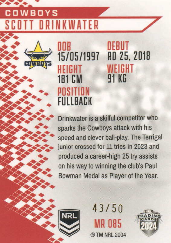 Scott Drinkwater back