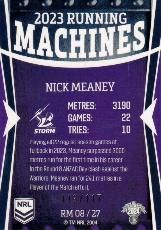 Nick Meaney back