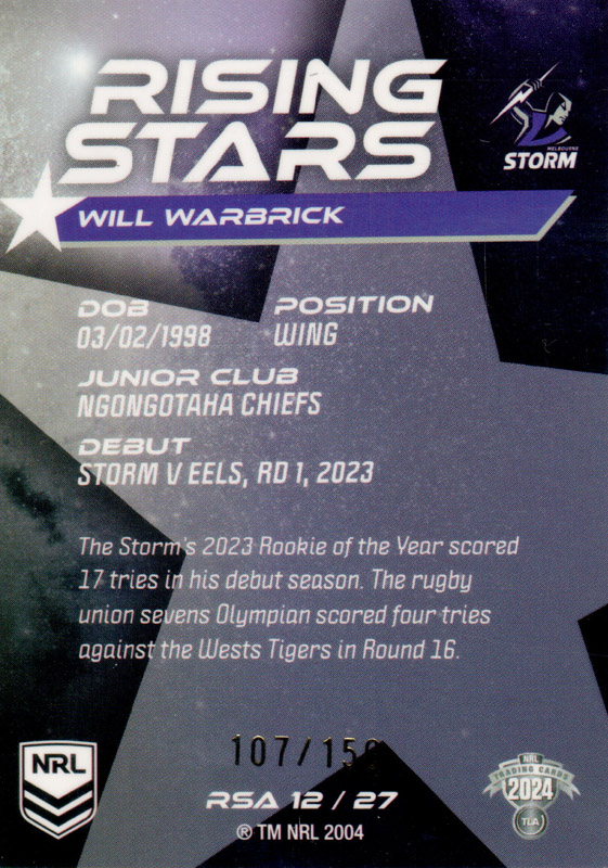 Will Warbrick back