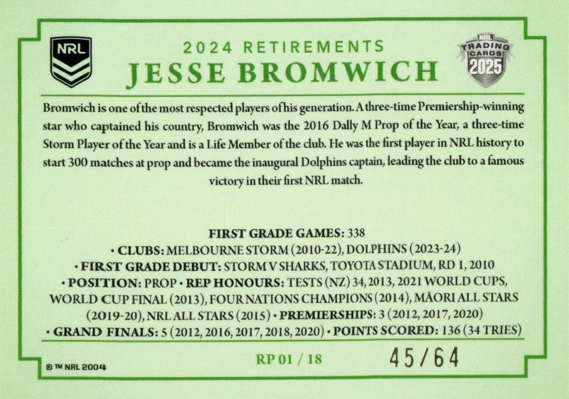 Jesse Bromwich back