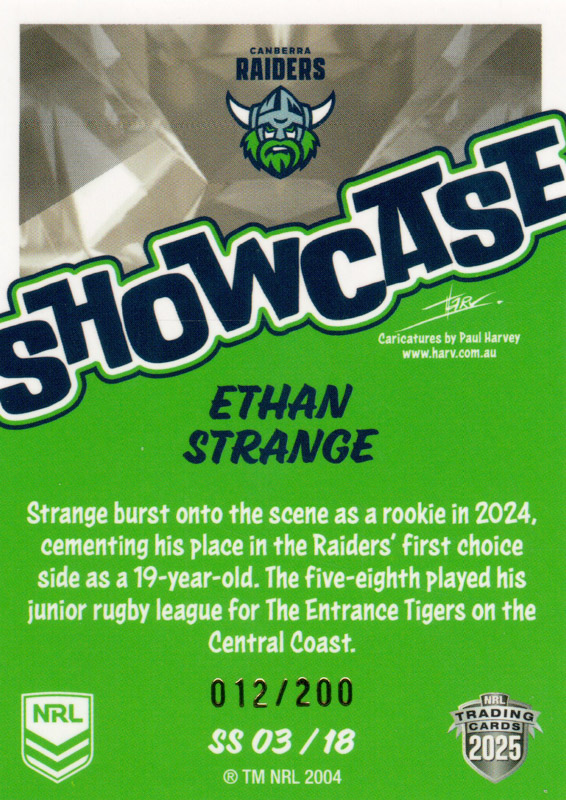 Ethan Strange back