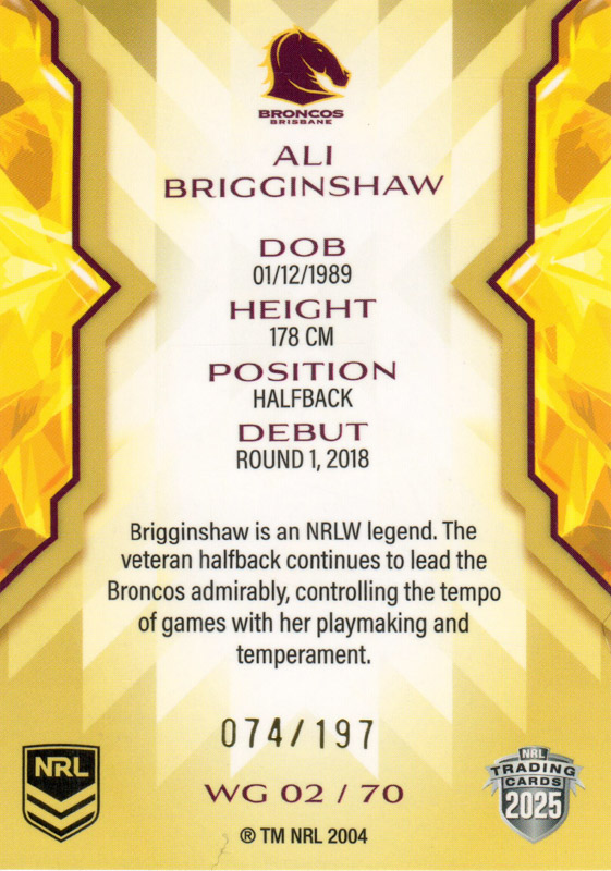 Ali Brigginsahw back