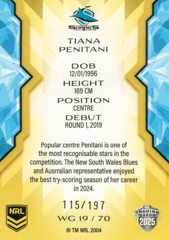 Tiana Penitani back