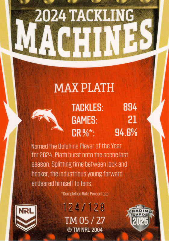 Max Plath back