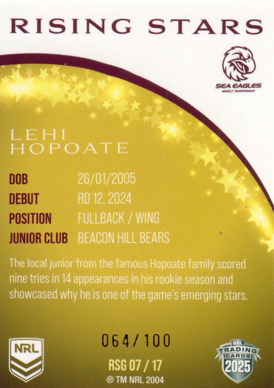 Lehi Hopoate back