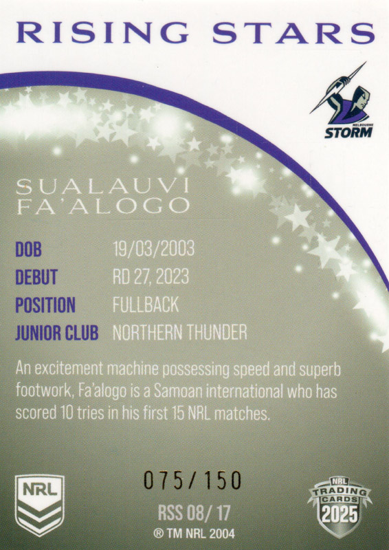 Sualauvi Fa’alogo back
