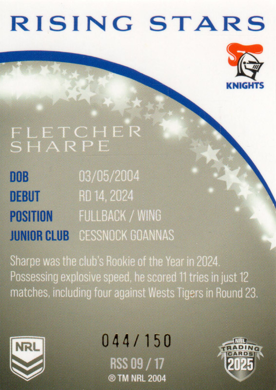 Fletcher Sharpe back