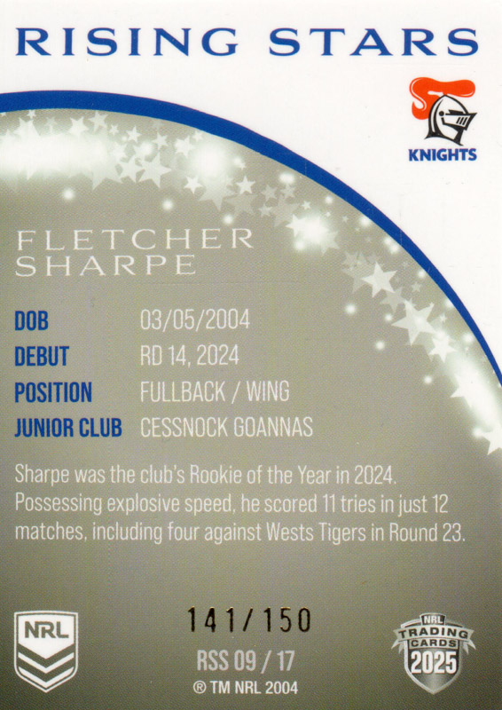 Fletcher Sharpe back