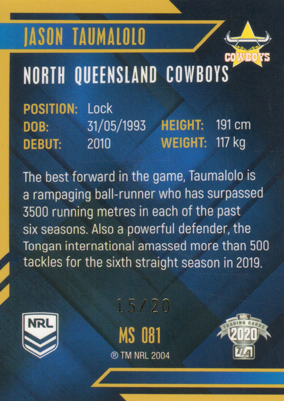 Jason Taumalolo back