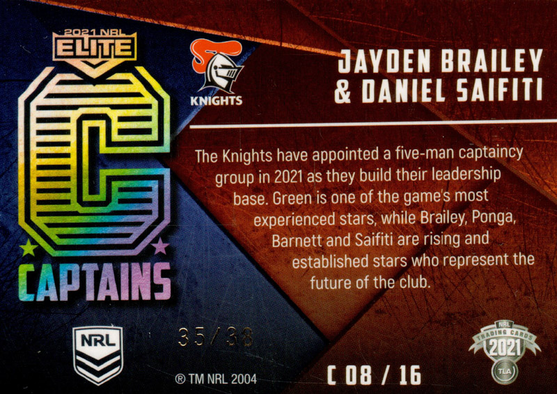 Daniel Saifiti/Jayden Brailey back