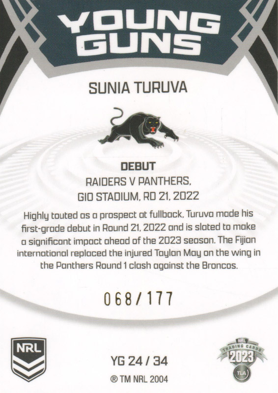 Sunia Turuva back