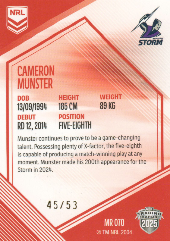 Cameron Munster back