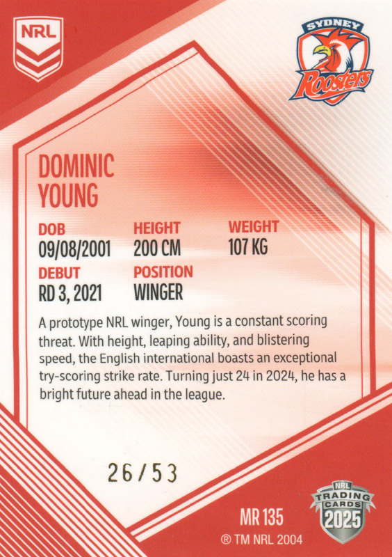 Dominic Young back
