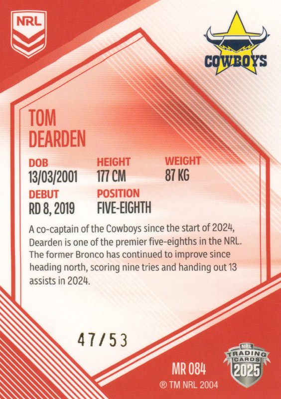 Tom Dearden back