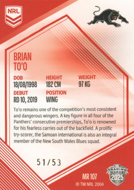 Brian To'o back