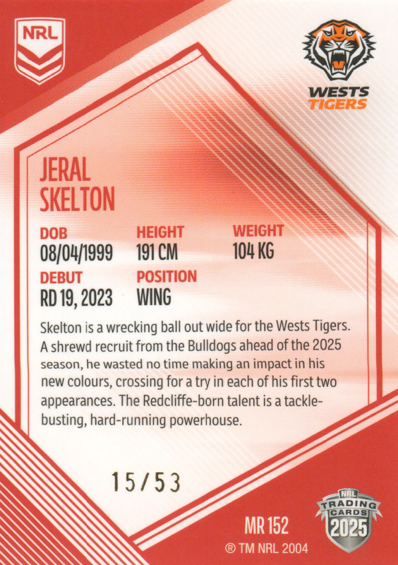 Jeral Skelton back