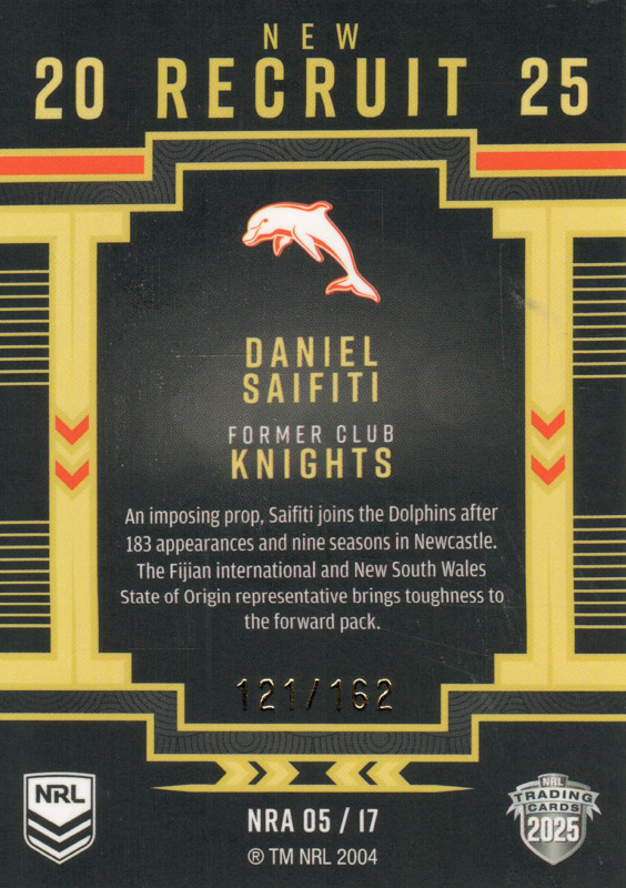 Daniel Saifiti back