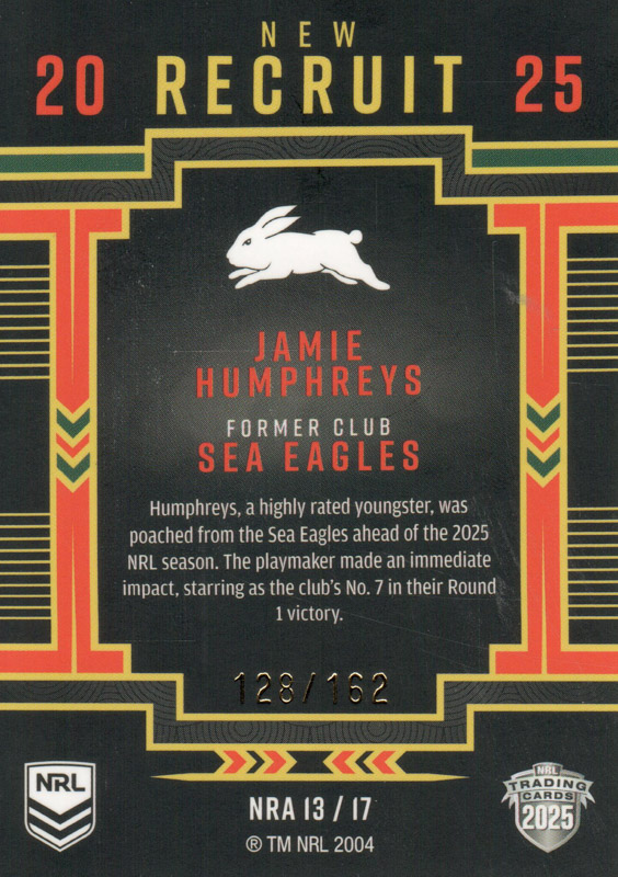 Jamie Humphreys back