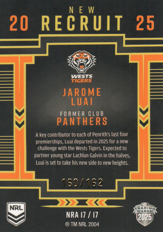 Jarome Luai back