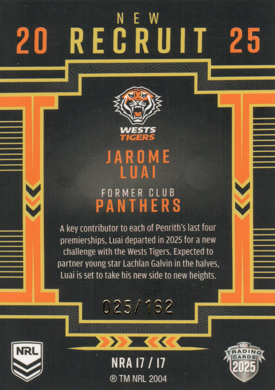 Jarome Luai back