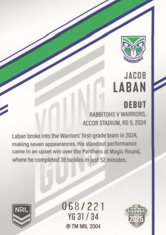 Jacob Laban back
