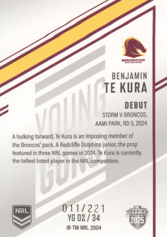 Benjamin Te Kura back
