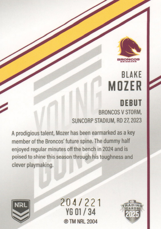 Blake Mozer back