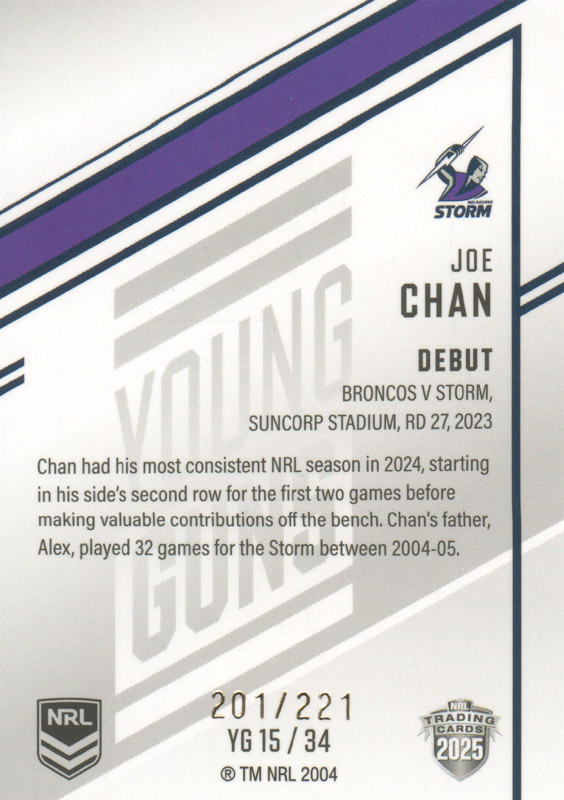 Joe Chan back