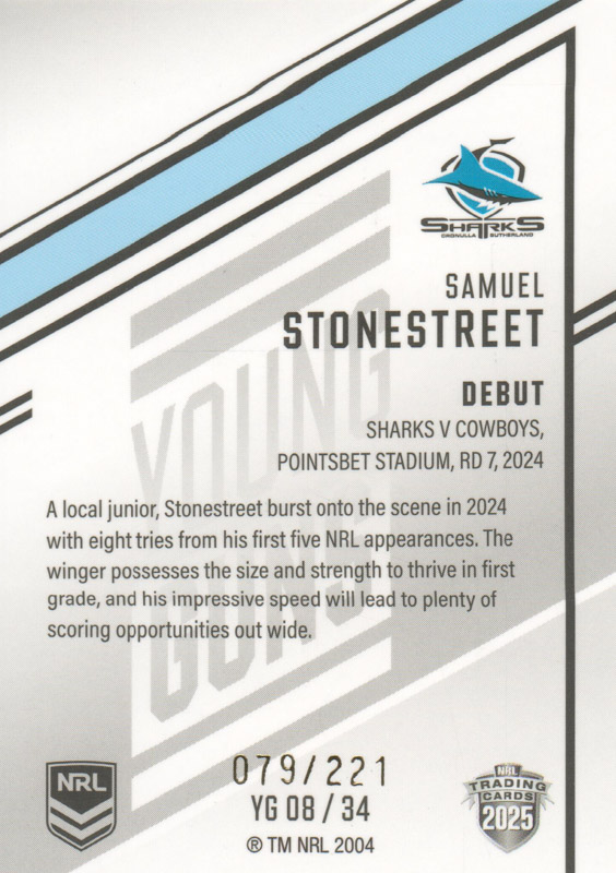 Samuel Stonestreet back