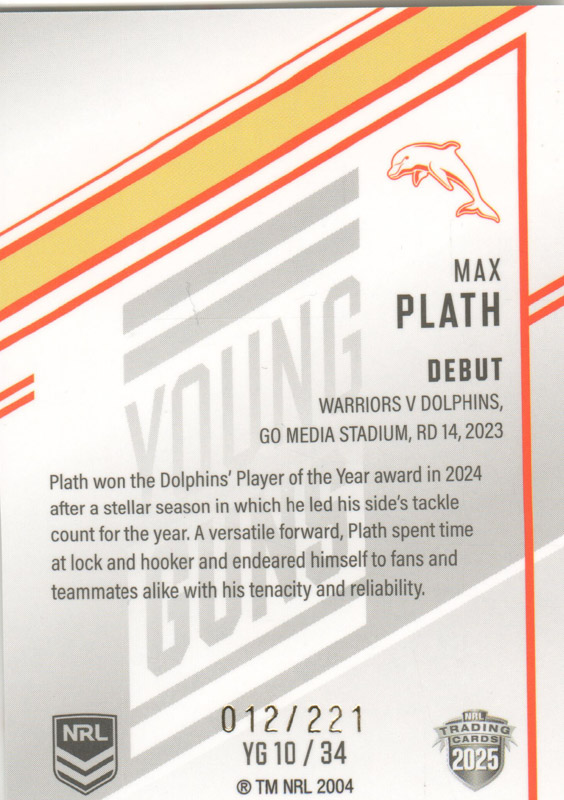 Max Plath back