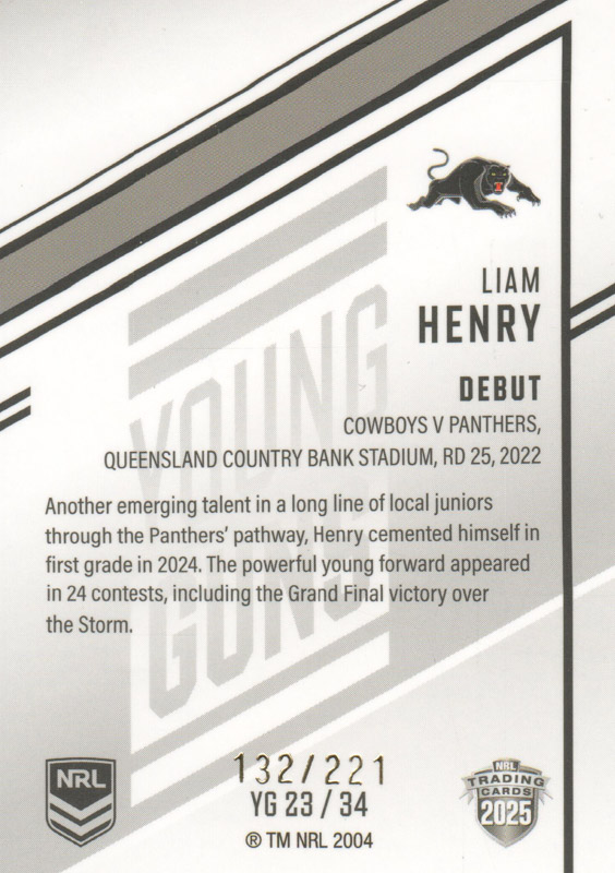 Liam Henry back