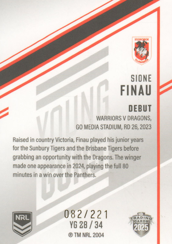 Sione Finau back