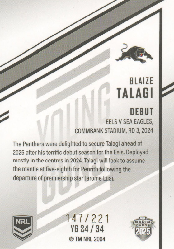 Blaize Talagi back