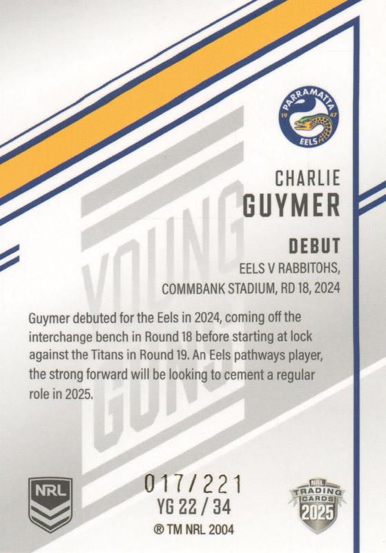 Charlie Guymer back