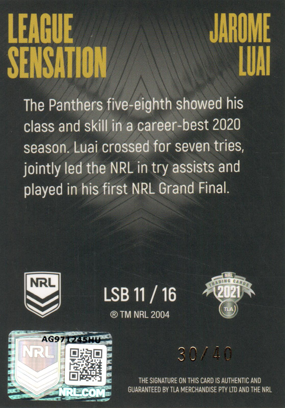 Jarome Luai back