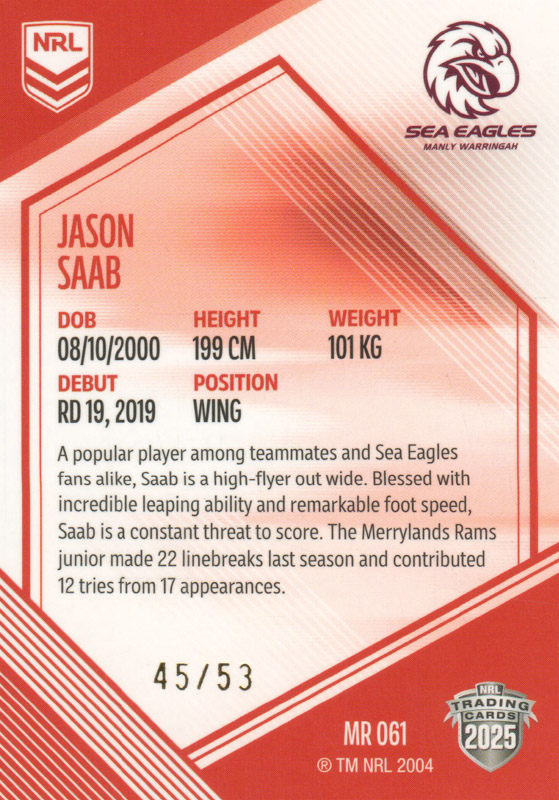 Jason Saab back