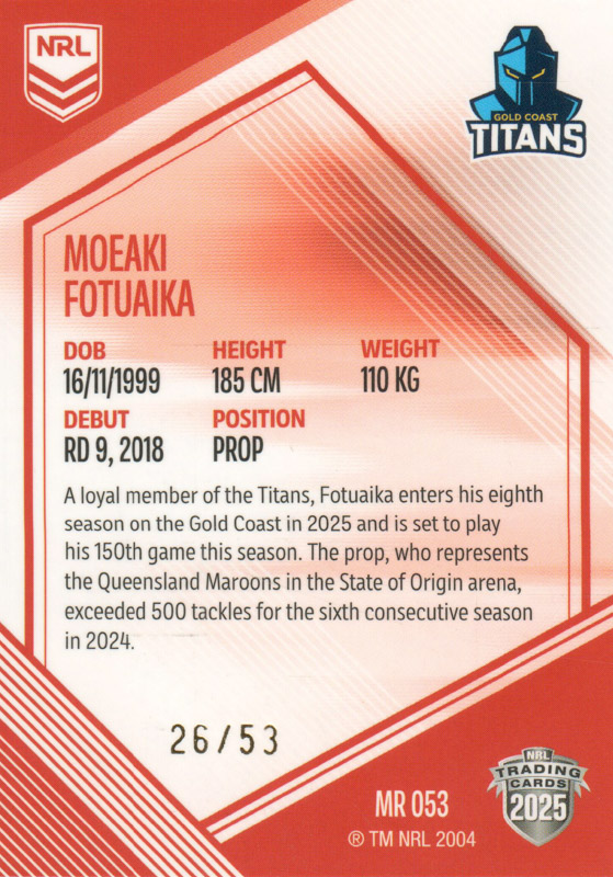 Moeaki Fotuaika back