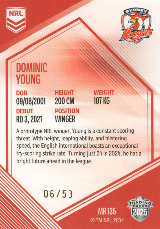 Dominic Young back