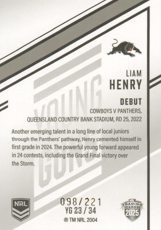 Liam Henry back