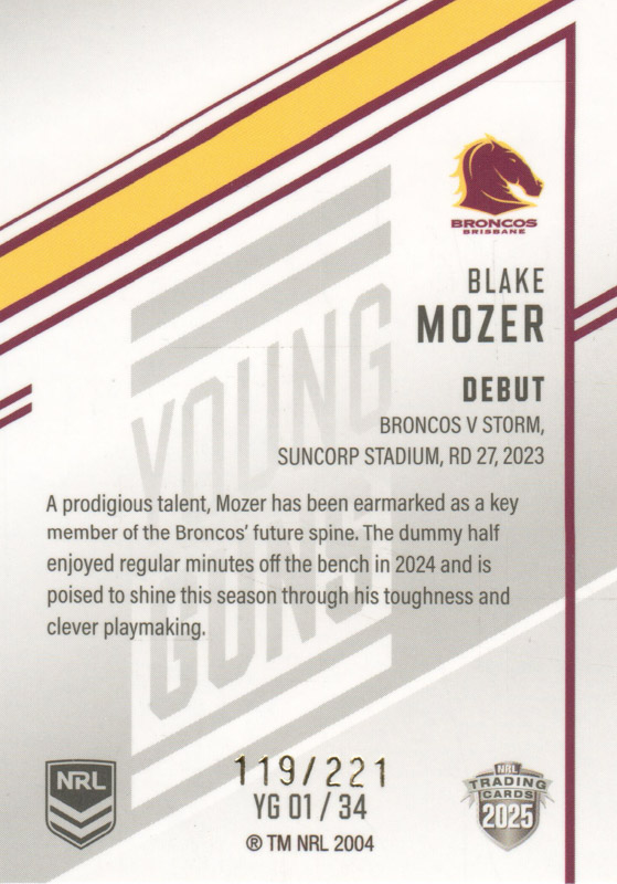 Blake Mozer back