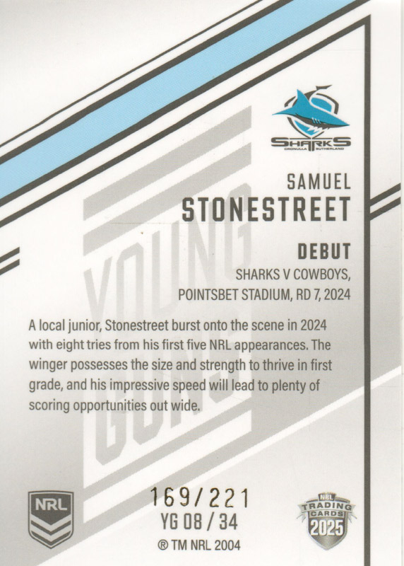 Samuel Stonestreet back