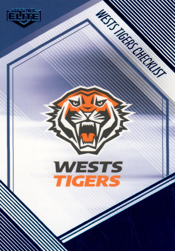 Wests Tigers Checklist