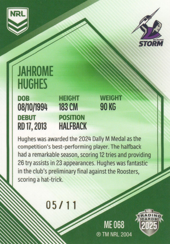 Jahrome Hughes back