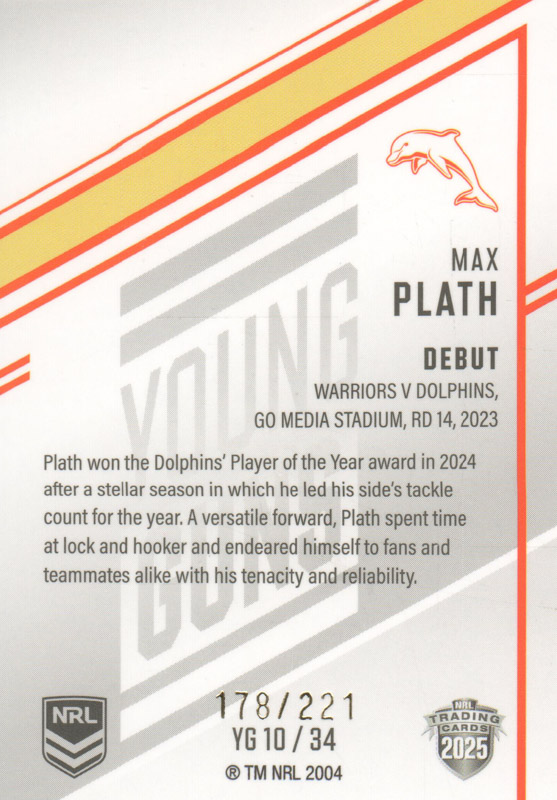 Max Plath back