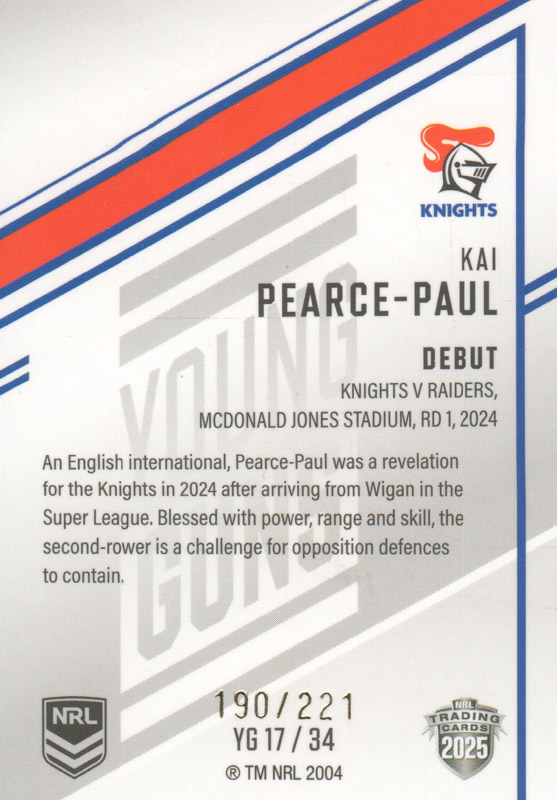Kai Pearce-Paul back